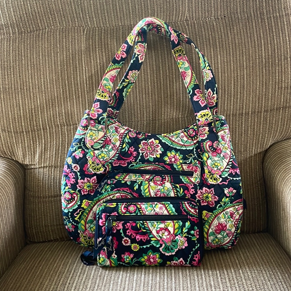 Vera Bradley Petal Pink Satchel and Wallet Bundle